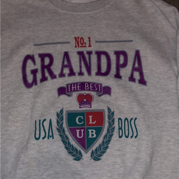 Rare Grey/white 1987 jerzees sweater pullover - Picture 2 of 6